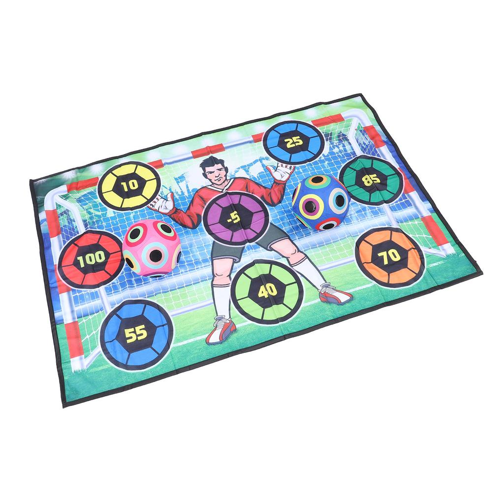 Футбольный мяч игровой набор с 2 мячами воздушный насос развитие навыков коврик метание футбольная цель цель игра для In