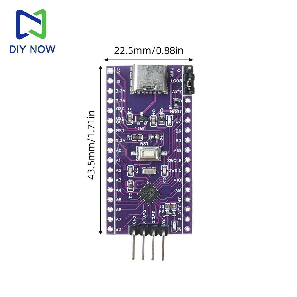 Отладочная плата STM32L031G6U6 с ядром ARM Cortex-M0, тип Core Board, интерфейс отладки Type-C SWD, встроенный модуль для обучения