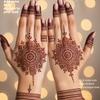 9 шт. Временная татуировка хной, Индия, Менди, Цветок, Наклейка для боди-арта, Женщины/Леди/Девушка