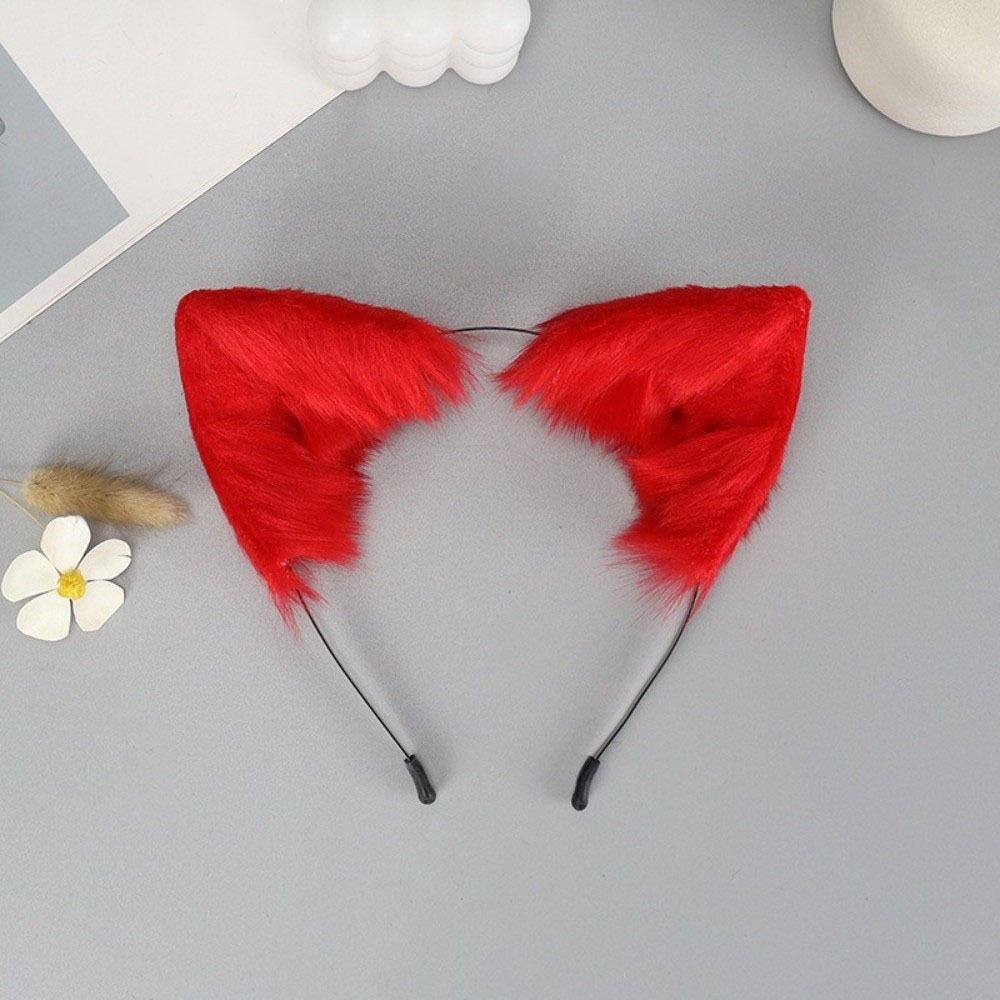Artificial Cat Ears Headband Furry Lolita Ears Headwear Practical Hair Accessories Adults