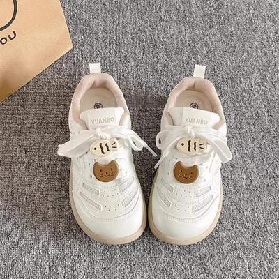 Корейская версия повседневных кед женские 2025 новые весна-лето толстая подошва высокая ценность белые туфли универсальные студенческие туфли для нравственного воспитания