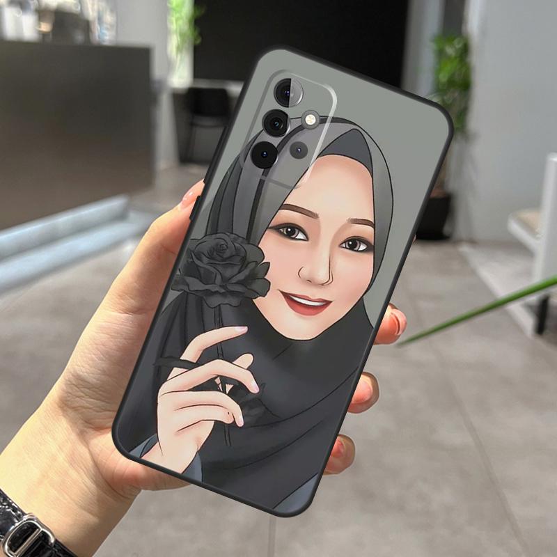 Мусульманский арабский Хиджаб Девушка Чехол Для Samsung Galaxy A12 A32 A52 A05 A36 A56 A26 A16 A53 A33 A13 A55 A35 A15 A14 A34 A54