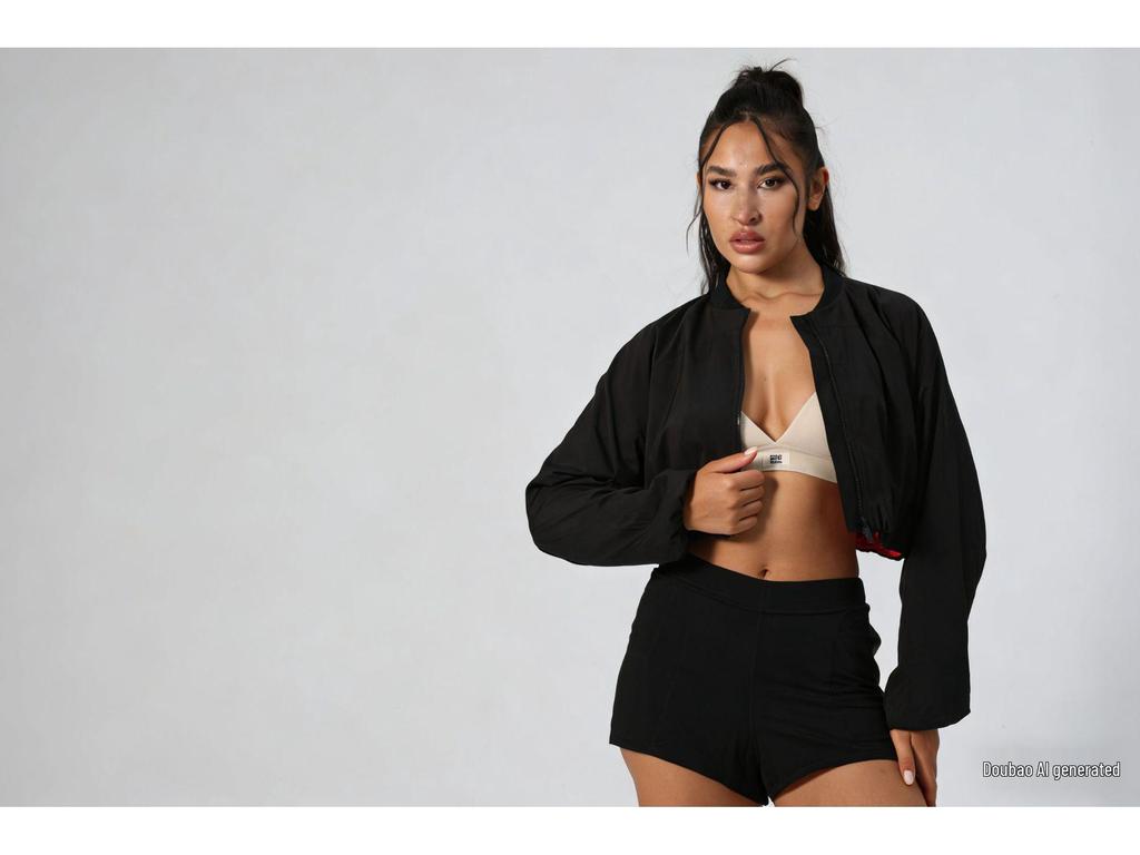 Кросс-бордер АЛО Кардиган с воротником-стойкой Защита от солнца Двухслойные Брюки Платье Набор для йоги