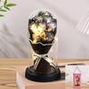 Everlasting Rose LED Glass Dome Bouquet Romantic Illuminated Ornament Perfect Valentine's Day Christmas Home Decor Romantic Gift