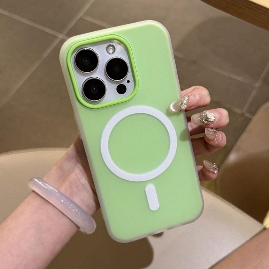 Силиконовый магнитный чехол-трансформер 2-в-1 для чехла для телефона Apple Магнитный защитный чехол для телефона Все включено Однотонный матовый Для девочек