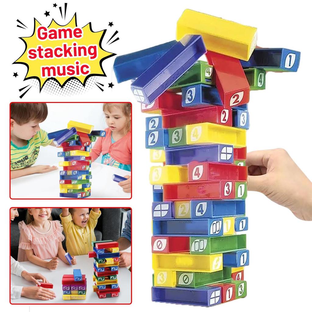 English And French Stacking Children's Educational Interactive Toys Family Parent-child Party Tabletop Game