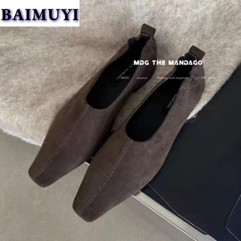 Мода Квадратный носок Женские лоферы Обувь 2025 Тенденция Мода Низкий каблук Офисная женская обувь Повседневная Прогулочная Платье Дизайнер Новые Mujer Zapatillas