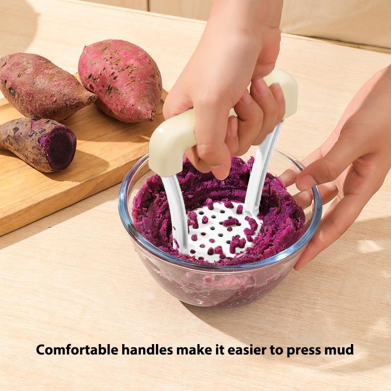 Картофельная толкушка, толкушка для овощей, многофункциональная толкушка для фарша, нескользящая ручка, кухонный инструмент из сетки, яйцо