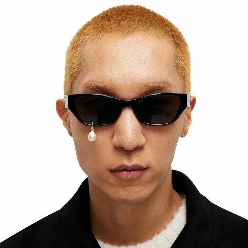 Pearl decorative cat eye sunglasses UV anti-ultraviolet trendy sunglasses for men and women