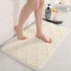 Sponge Bathroom Cashmere Thickening Mat Bath Non-slip Carpets In Wash Basin Bathtub  Floor Rug Shower Room Doormat Memory Foam 3D Pad