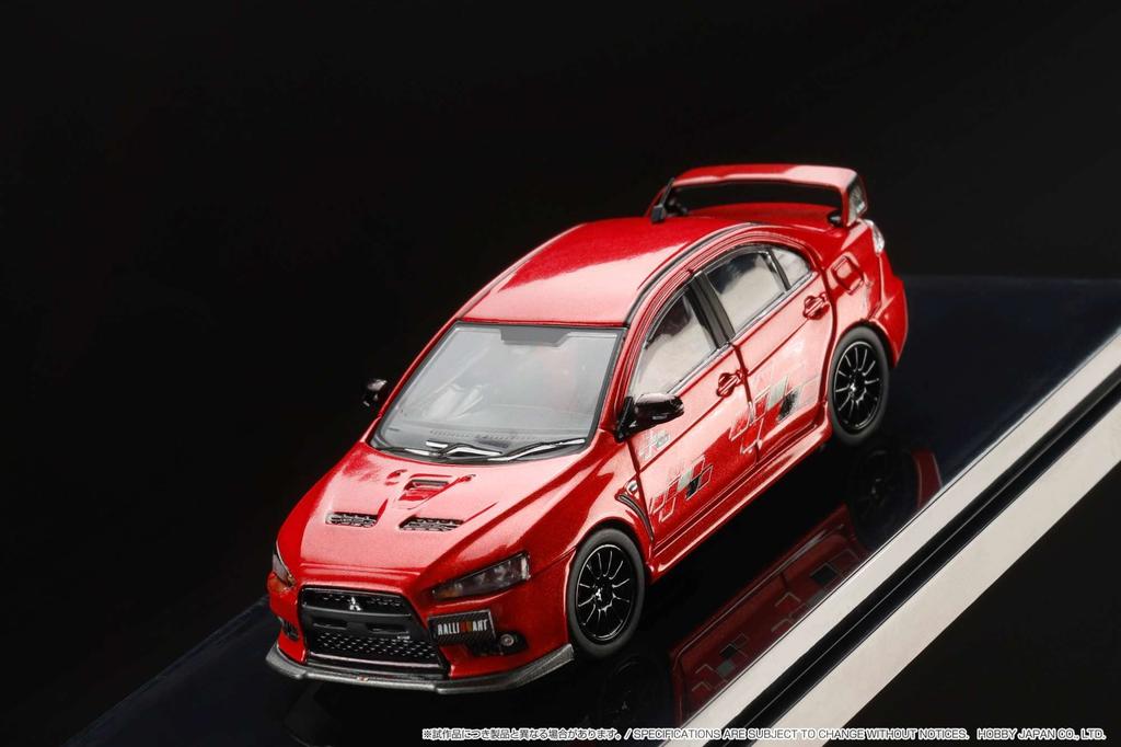 164 Mitsubishi Lancer Evolution 10 Rally Art Красный металлик