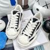 Women's Single Canvas Dissolves Black and White Shoes New Trend Sports and Leisure Board Shoes
