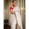 Women's Banarasi Saree Pure Kanjivaram Silk Saree Soft New Ladies Design Wear Pattu Sarees Latest Party Sari Collections With Blouse Piece