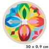Kids Montessori Rainbow Wooden Puzzle Toys Art Educational Geometric Jigsaw Imagination Training Mandala Blocks Toys Brain Games