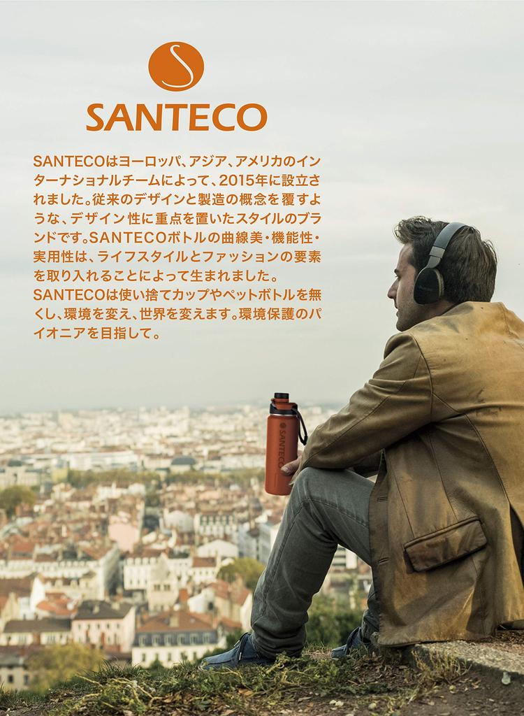 CB Japan Ultramarine Blue Water Bottle, 640ml, Direct Drinking Stainless Steel Bottle, Vacuum Insulated K2 Sports Bottle, SANTECO