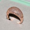 Luxurious Star Ring Full Diamond Zircon Copper Womens Fashion Jewelry