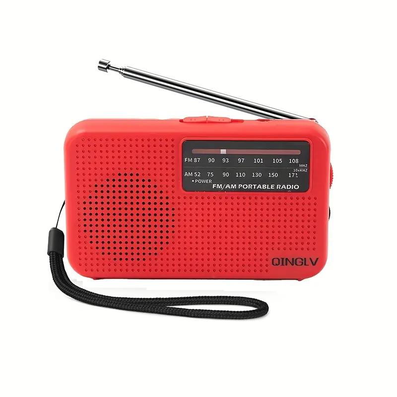 Портативный AM FM Радио Плеер Работающий от Батарей Телескопическая Антенна Прием с Разъемом для Наушников, Для Использования в Помещении, на Улице и в Чрезвычайных Ситуациях