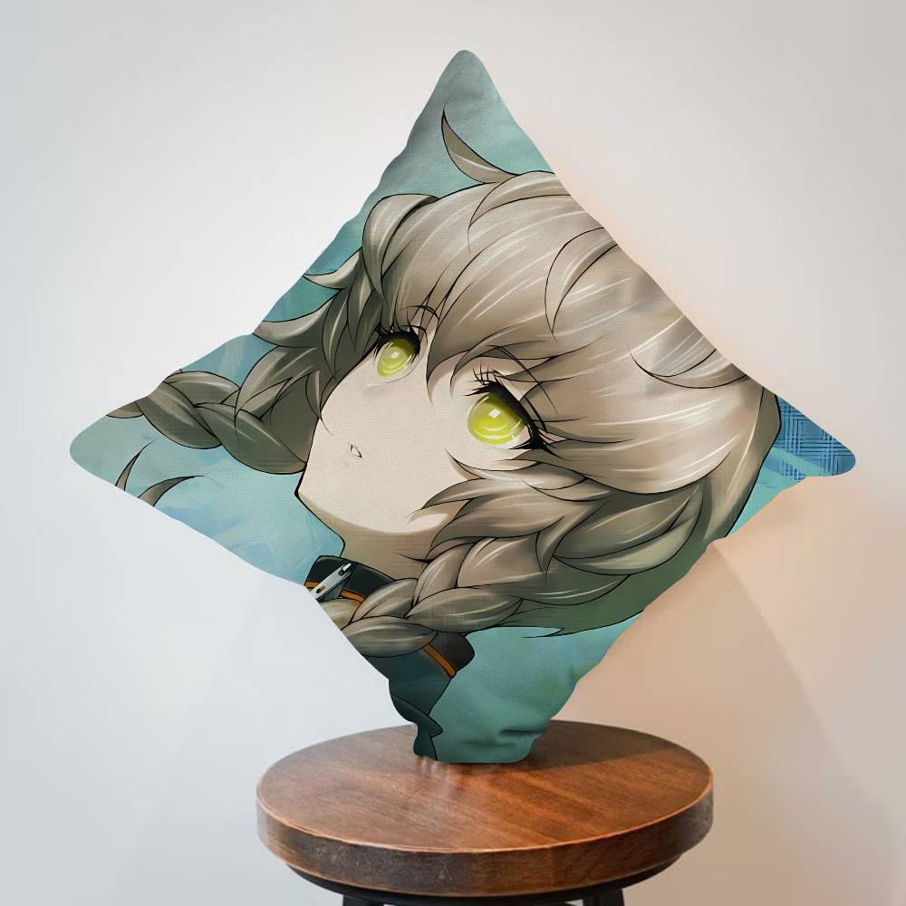 Anime Steins Gate Pillow Gift Home Office Decoration Bedroom Sofa Car Cushion Cover case x