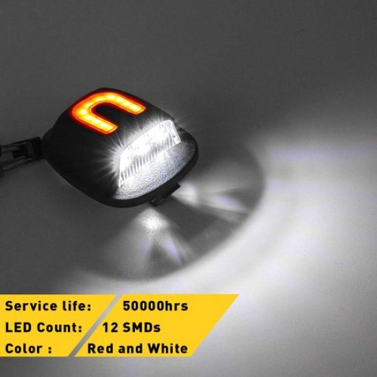 Для 98-04 Nissan Frontier 94-04 Xterra Светодиодная лампа подсветки номерного знака Белая Красная B