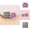 Creative Cartoon Style Geometric Letter Brooches With Enamel Coating For Trendy Fashion