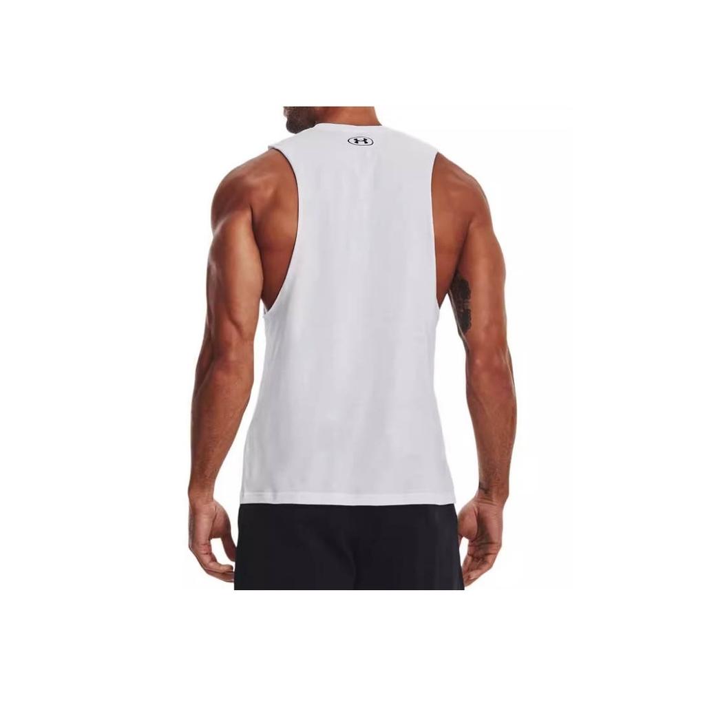Under Armour Sportstyle Training Vest Loose Fit Crew Neck Men Tops White 1329286-101