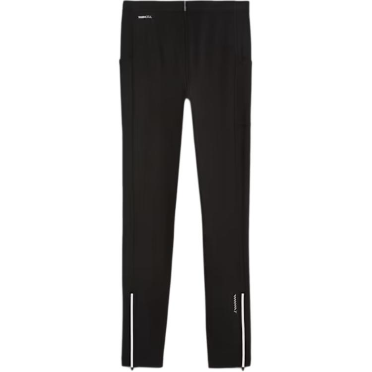 Puma Леггинсы Run Brushed Tights Solid Color Sports Logo Casual Брюки мужские низы черного цвета 526319-01
