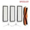 3PCS HEPA Filter+1PC Roller+2PCS Side Brush for Xiaomi Mi Robot Roborock S50 S51 S55 T4 T6 T7 T60 Vacuum Cleaner