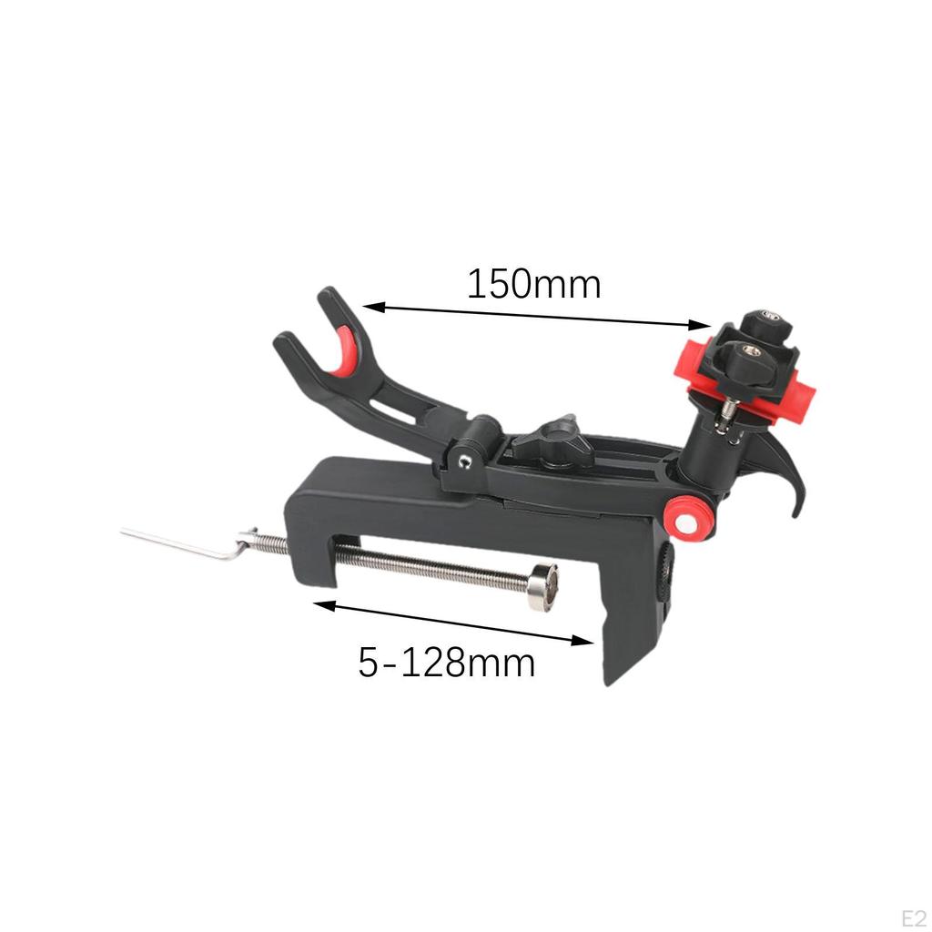 Зажим для стойки держателя удочки для лодки на поворотной опоре с регулируемым углом наклона