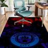 Manchester City FC Pattern Rug, Indoor/Outdoor Mat, for Picnic, Gameroom, Bedroom, Office, Living Room, Home Decor Carpet, Birthday Gift