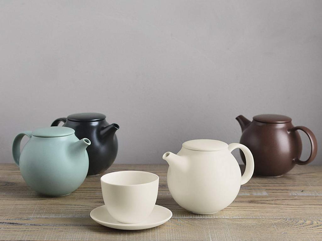 KINTO PEBBLE 17140 Teapot, 480ml, White, Gift, Present,