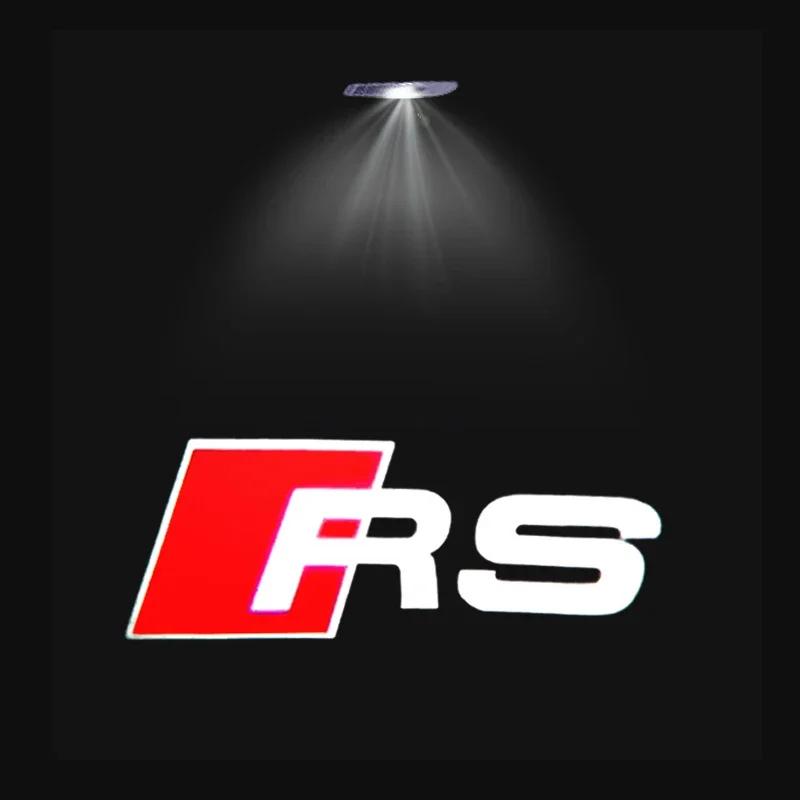 For Audi C74Pcs For Audi A3 A4 B8 8P 8V A6 C7 A5 Q5 B7 B6 B9 SLINE RS Q3 Q7 S3 S4 S5 S6 Car Door Welcome Light Led HD Projector Lamp