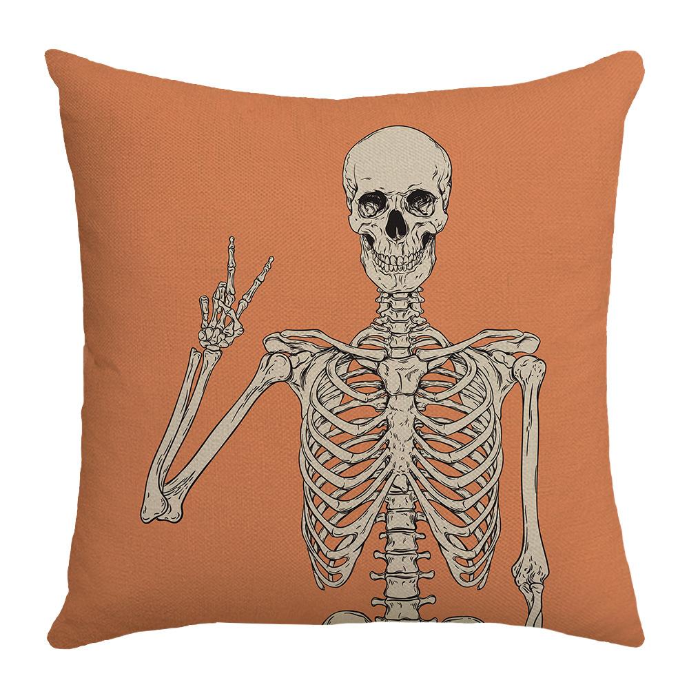 Halloween Undead Decorative Pillow Skull Pillow Cover Living Room Decorative Sofa Bedroom Pillow Bedside Pillow Cover