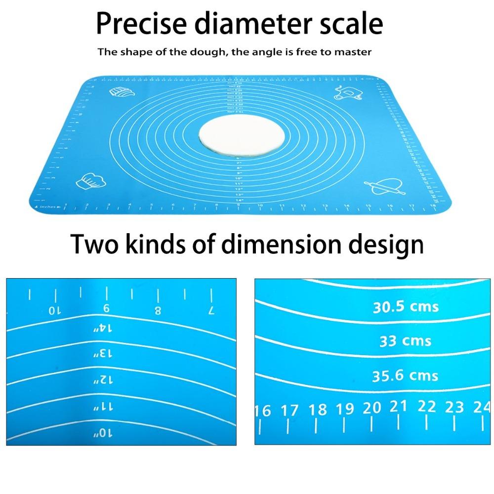 70/50/40 см силиконовый противень для выпечки большой противень для замешивания теста для пиццы антипригарное тесто для выпечки кухонные принадлежности