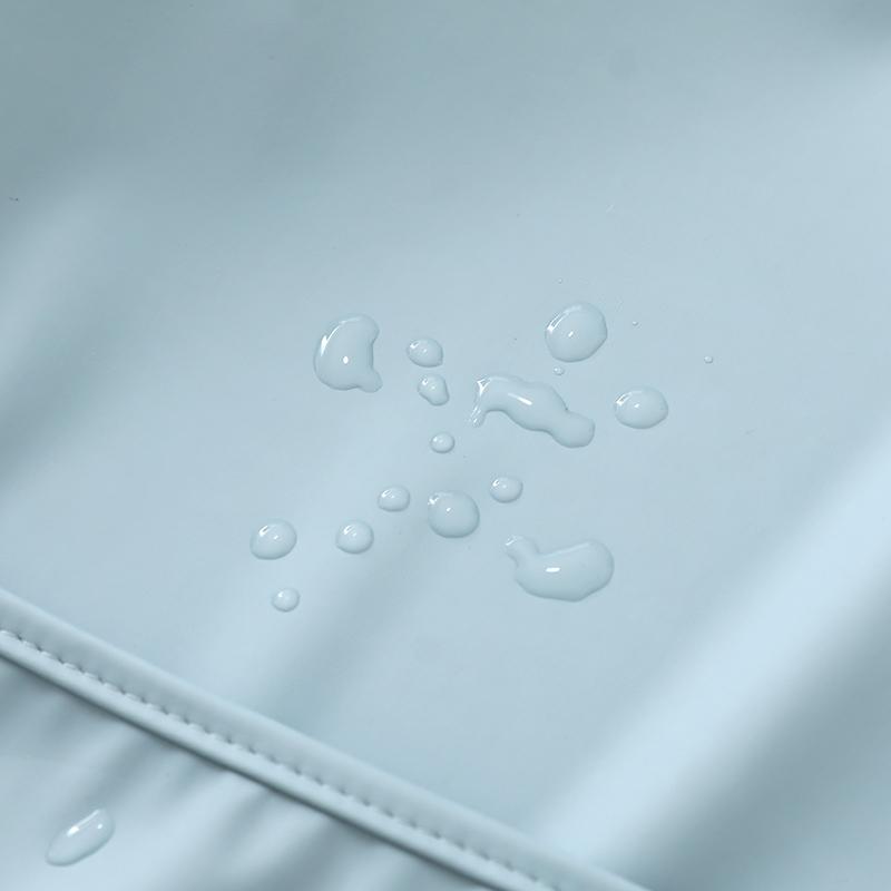 Solid Color Baby Bibs with Long Sleeves Waterproof Children's Feeding Apron Bib for Boys Girls Easy Clean Toddler Art Smocks