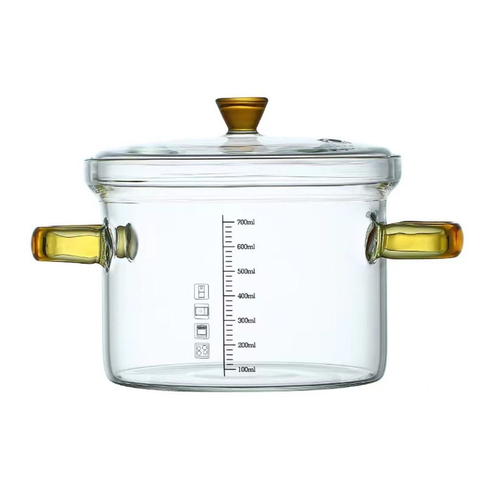 Explosion-proof Soup Pot Thickened Glass Stockpot Salad Bowl Cooking