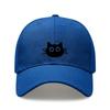 [Cute Cat Baseball Cap] Polyester Adjustable Breathable Casual Outdoor Sports Hat For Pet Lovers Gift, Unisex Snapback Cap
