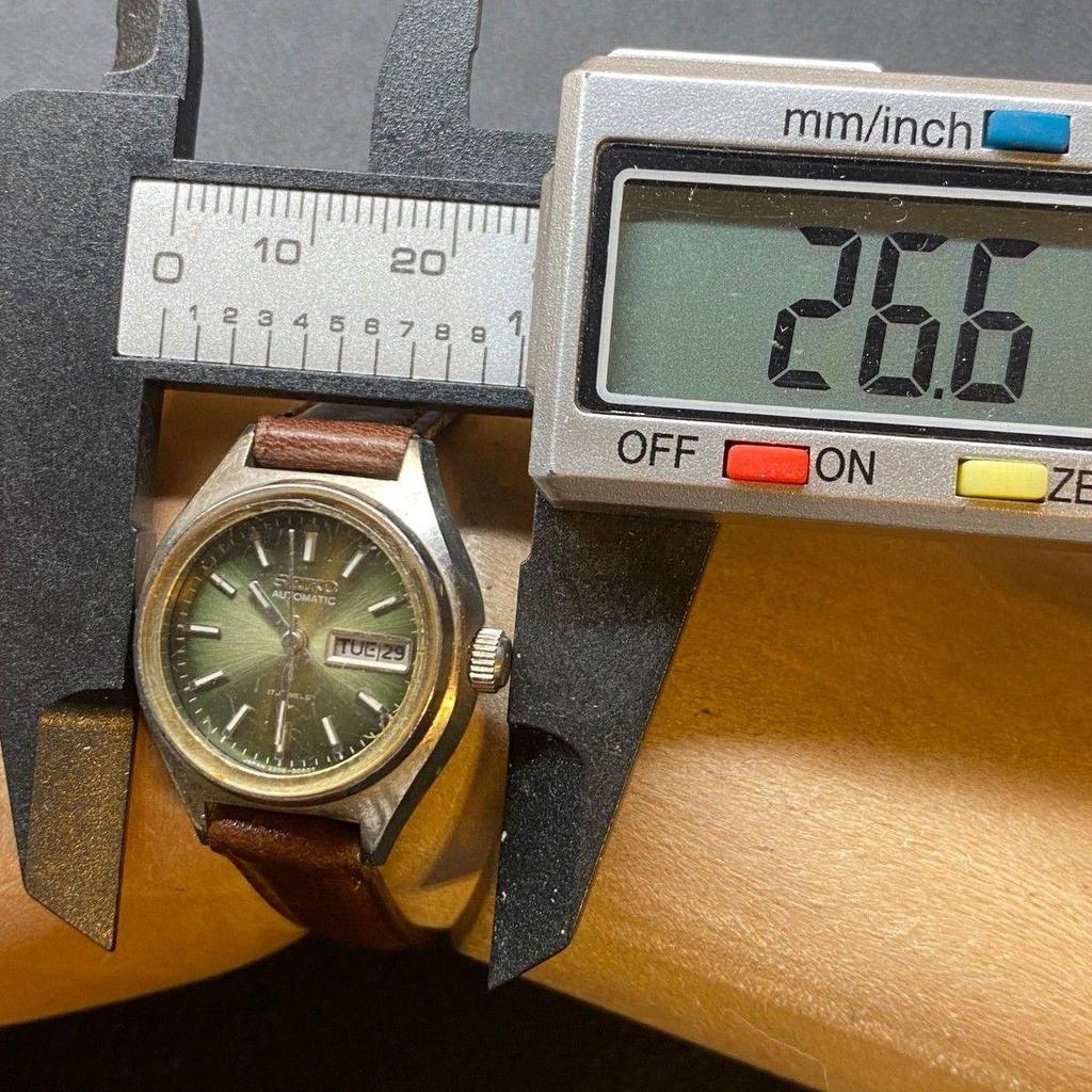 Б/у Seiko 2206-0250 Женские автоматические часы Seiko Зеленый циферблат