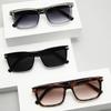 Солнцезащитные очки Ретро Квадратные Большая оправа Солнцезащитные очки Персонализированные Простые Солнцезащитные очки Мужские