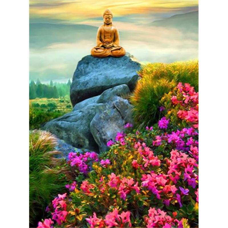 5D Diamond Painting Religion Full Round Buddha Statue Diamond Embroidery Cross Stitch Picture Of Rhinestone Home Decor