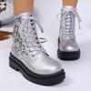 Fall/Winter 2025 New Sequin Girls Versatile Short Women's Boots Martin Boots Women