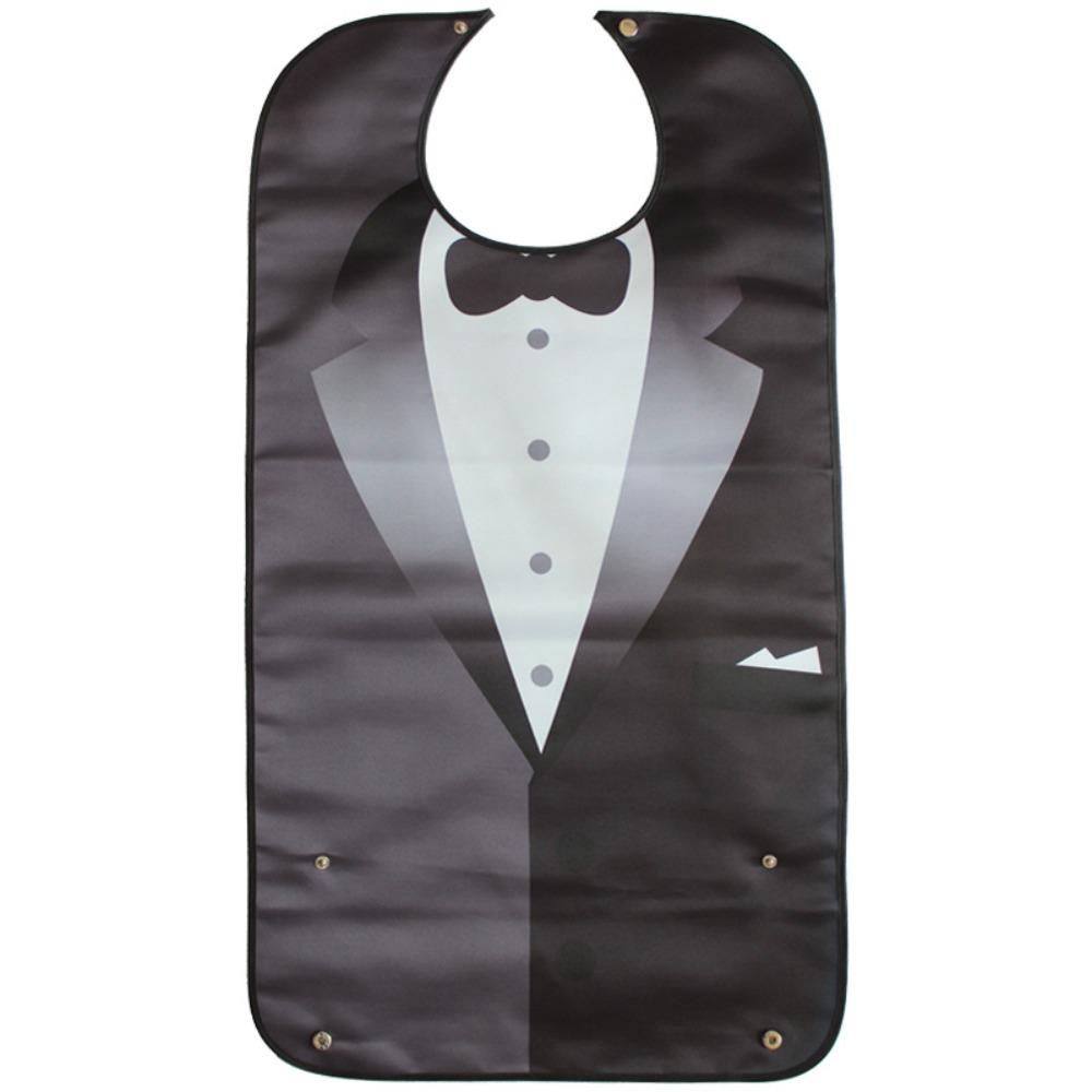 Waterproof Business Suit Gentleman Adult Bib Soft Saliva Towel  Elderly Care