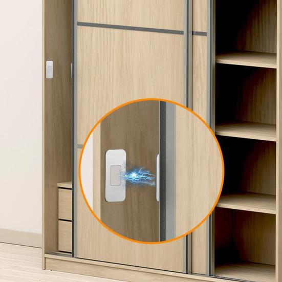 2/4/6/8Pcs Stainless Steel Magnetic Door Catch, Ultra Thin Cabinet Door Magnet, Adhesive Magnetic Latch for Kitchen Bathroom Closet Cupboard Drawer