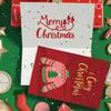 Merry Christmas Fold Greeting Cards with Envelope Xmas Party DIY Gifts Box Card for New Year Festival Decorations Navidad Noel