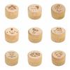 Primary Teeth Wood Baby Tooth Box Baby Teeth Save Tooth Fairy Box Round Deciduous Tooth Case  Kids