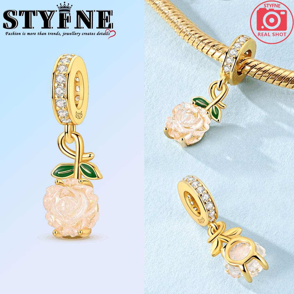 Медно-красный Кои Светящаяся Роза, Шармы-подвески в виде тапочек-коал для оригинального браслета, женские украшения для девочек