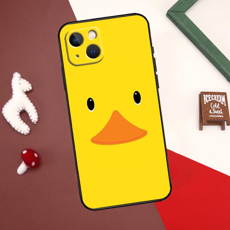 Чехол Kwaii yellow duck для iPhone 12 11 13 14 15 Pro Max 12 Mini 7 8 Plus X XR XS Max SE 2020