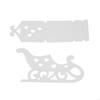 Christmas Sled Metal Cutting Dies Stencil DIY Scrapbooking Album Stamp Paper Car X3UC