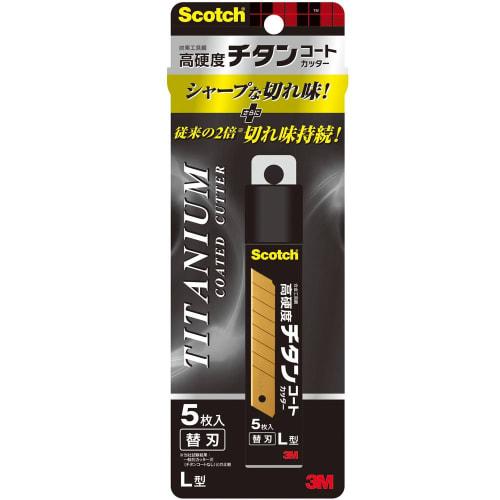 3M Scotch Cutter Titanium Coated Replacement Blade L Size Blade Length 100mm 5 Pieces TI-CRL5