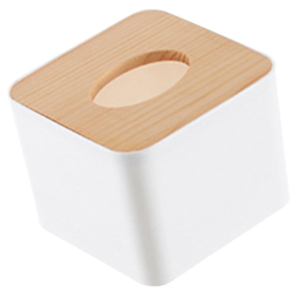 Paper Towel Dispenser Wood Tissue Box Cover Holder Countertops Bathroom Toilet Tissue Box Home Kitchen Paper Extraction
