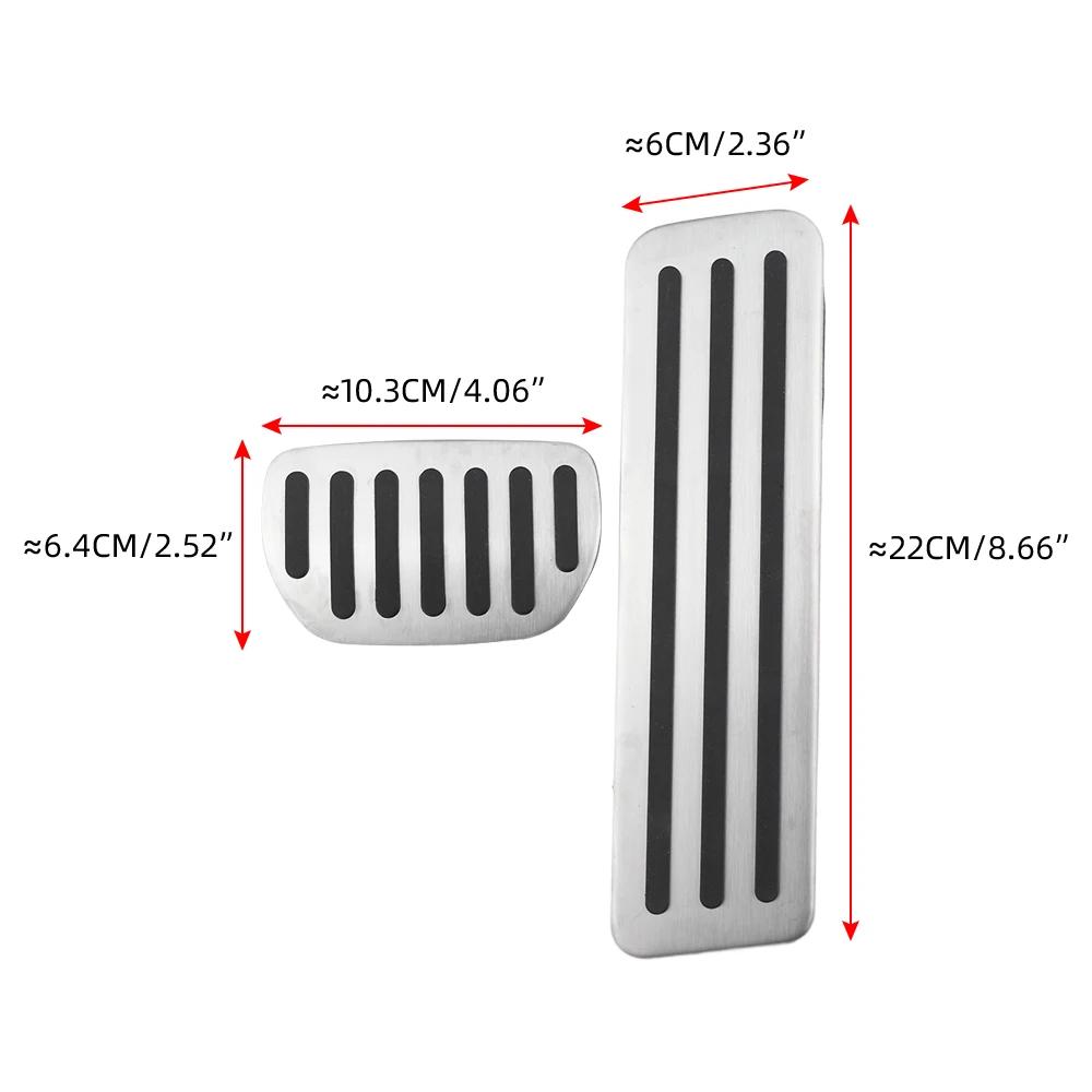 Car Foot Pedals Gas Brake Pedal Cover for Xiaomi Yu7 Su7 2024 2025 2026 Anti-Slip Pad Stainless Steel Interior Accessories